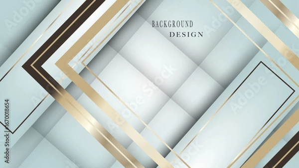 Obraz  Abstract green waves banners