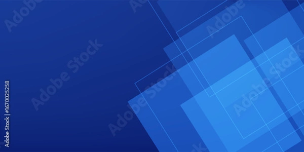 Fototapeta Abstract blue background. Geometric triangle background.