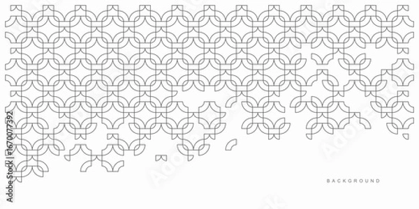Fototapeta Abstract geometric technological background. Vector creative design.
