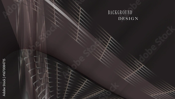 Fototapeta Dark coffee abstract lines background