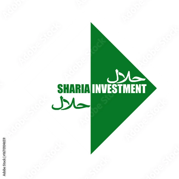 Fototapeta Halal certification sticker with Arabic calligraphy and modern design. Suitable for food packaging, restaurants, and Islamic product labeling. Clean and authentic style. halal sticker with Arabic text