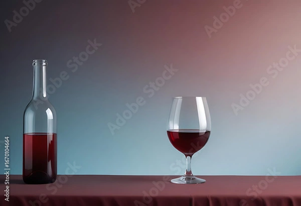 Obraz glass of red wine on the table