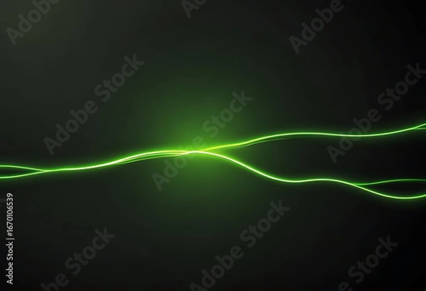 Obraz Emerald studio horizon with floating dust