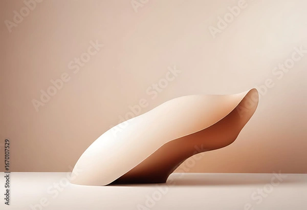Obraz white chocolate on a white plate