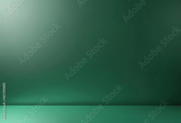 Obraz Emerald studio horizon with floating dust