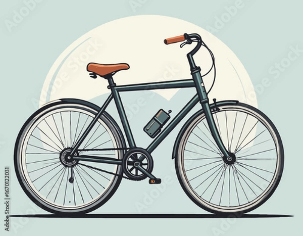 Fototapeta bicycle vector illustration