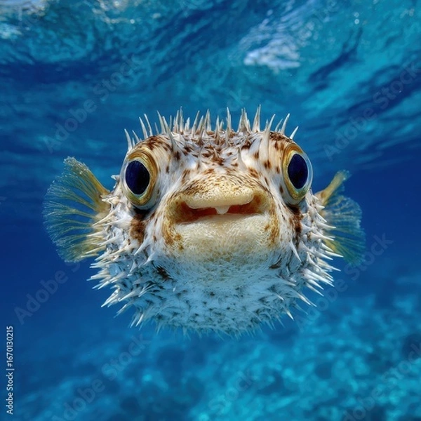 Obraz The Amusing Way A Porcupinefish Defends Itself