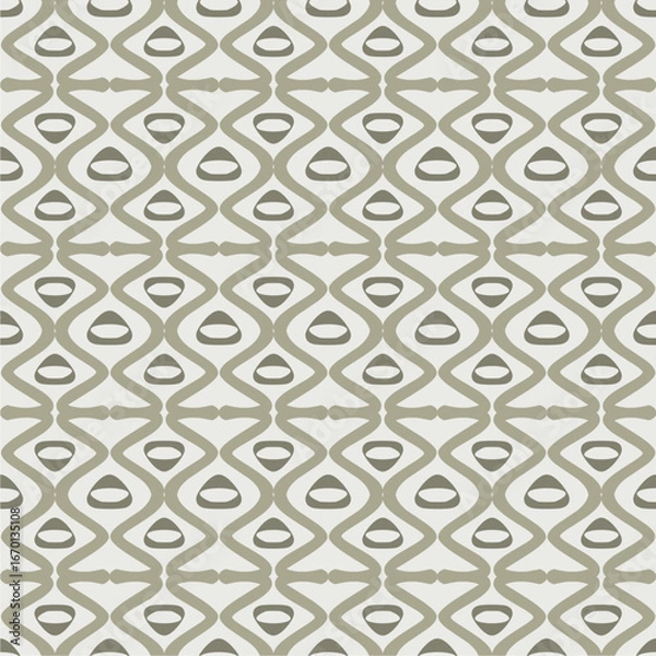 Obraz geometric seamless pattern with abstract diamond shapes in neutral tones, perfect for wallpaper, fabric printing, home décor, and modern interior design projects