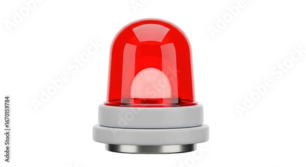 Obraz Isolated emergency siren