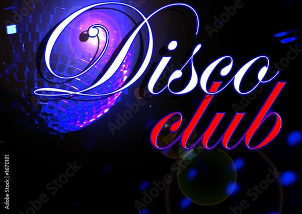 Obraz disco boule a facette discothèque