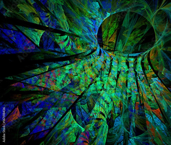 Obraz abstract multicolored fractal pattern