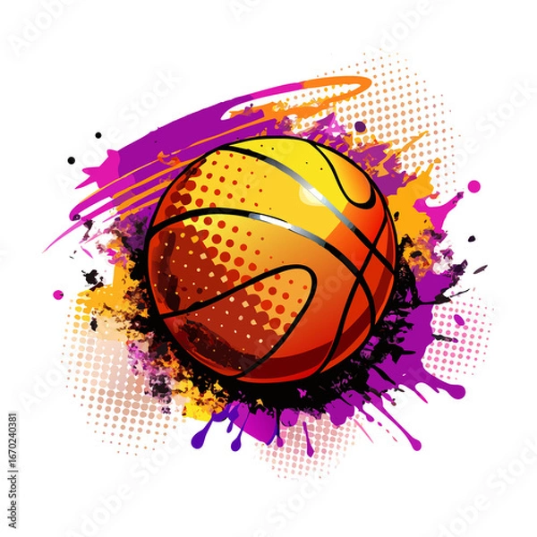 Obraz basketball background vector illustration