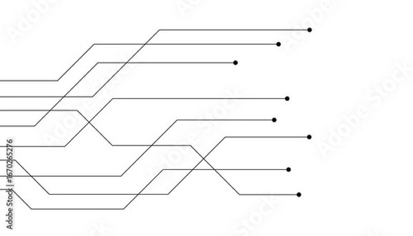 Fototapeta Abstract futuristic circuit board Illustration, Circuit board with various technology elements. Circuit board pattern for technology background. Vector illustration