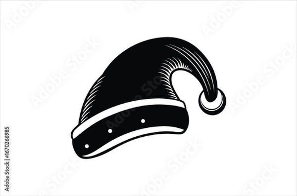 Fototapeta christmas vector, icon vector illustration, christmas silhouette of a christmas isolated on a white background, eps, png, svg,  vector,