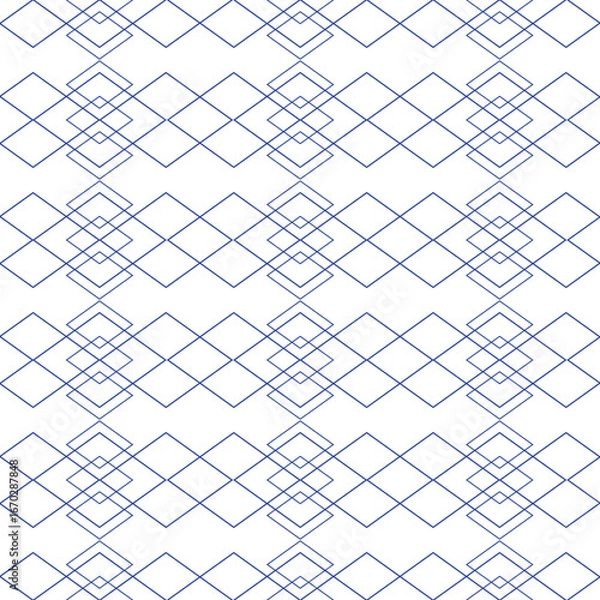 Obraz vector two-color seamless geometric pattern