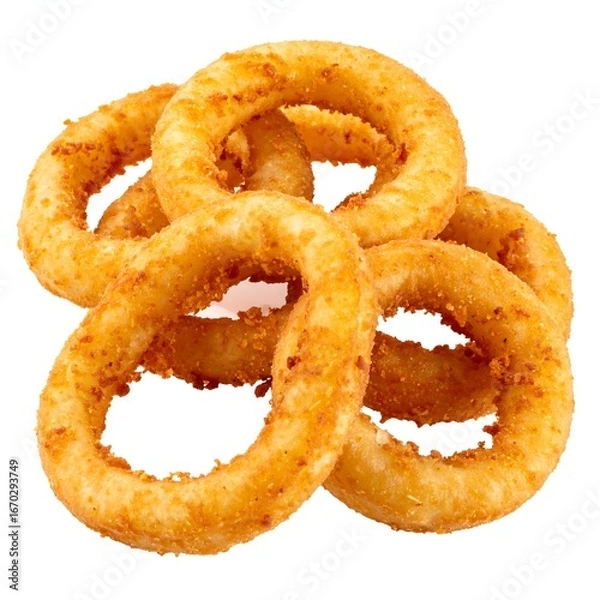 Obraz Golden rings of fried food