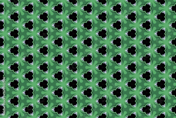 Fototapeta Seamless Cloth Design Digital Texture Decoration Luxury Symmetric Endless Template Graphic Visual Perspective Background Fashion Shape Wallpaper Interior Geometric Art Textile Fabric Tile Pattern.