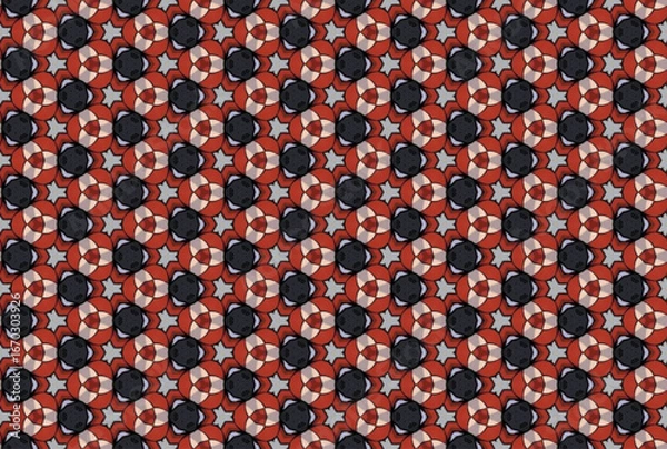 Fototapeta Seamless Cloth Design Digital Texture Decoration Luxury Symmetric Endless Template Graphic Visual Perspective Background Fashion Shape Wallpaper Interior Geometric Art Textile Fabric Tile Pattern.