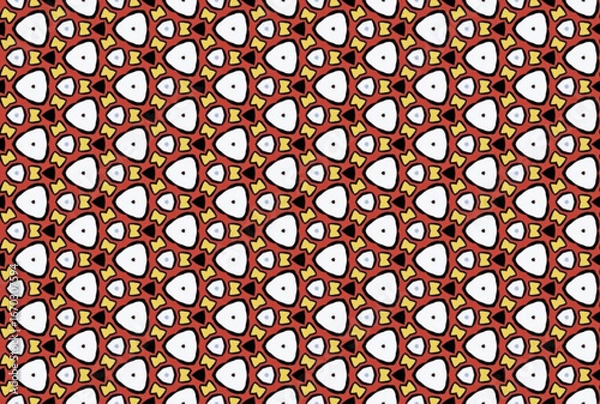 Fototapeta Seamless Cloth Design Digital Texture Decoration Luxury Symmetric Endless Template Graphic Visual Perspective Background Fashion Shape Wallpaper Interior Geometric Art Textile Fabric Tile Pattern.