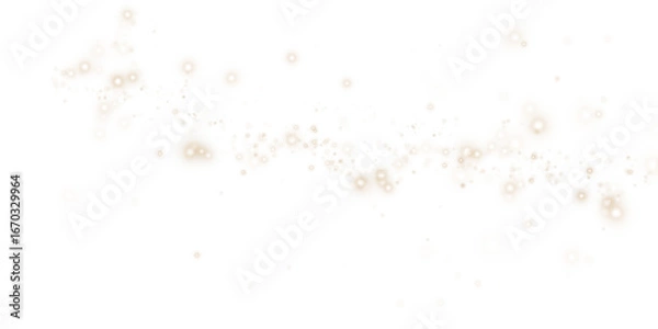 Fototapeta Gold Sparkles with Shimmering Dust and Glowing Light Effect
