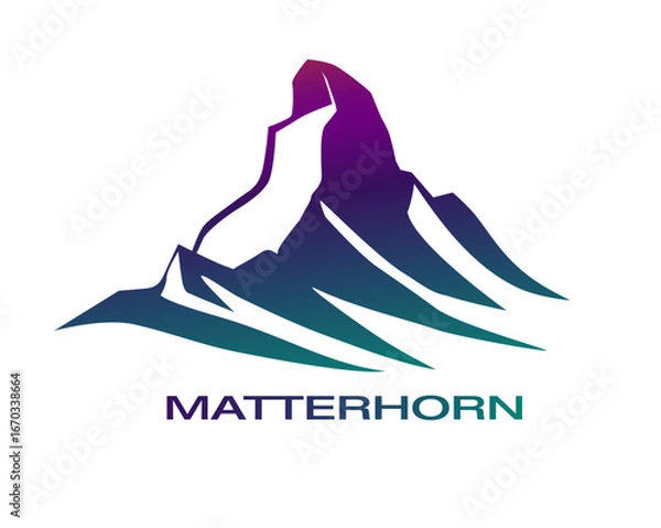 Obraz Matterhorn Vector Logo