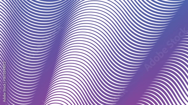 Fototapeta Purple Blue Stripes Curve Line Abstract Background for Modern Digital Art and Web Design