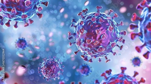 Fototapeta Hepatitis B Virus (HBV): Exploring Viral Structure, Transmission Routes, and Prevention Strategies – Essential Visual Resources for Medical Education, Public Health Campaigns, and Hepatology Research,