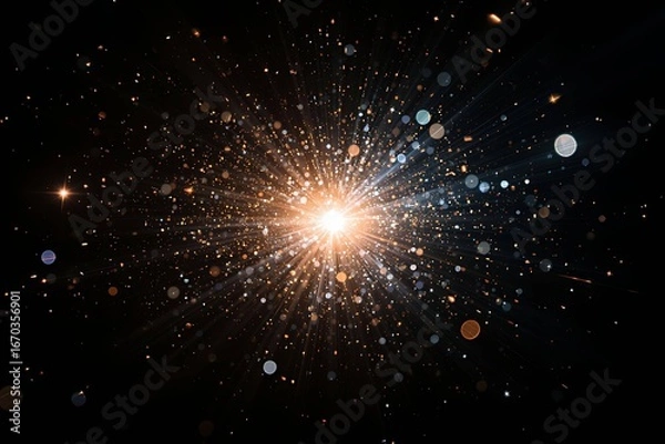 Obraz abstract glittering dust background