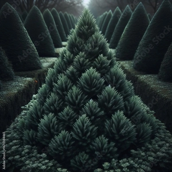 Obraz Narrow pyramidal popular for hedges