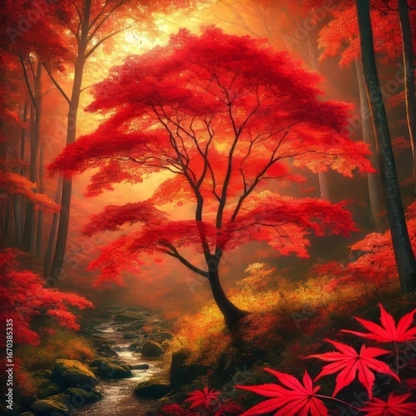 Obraz Sugar Maple sugar maple leaves