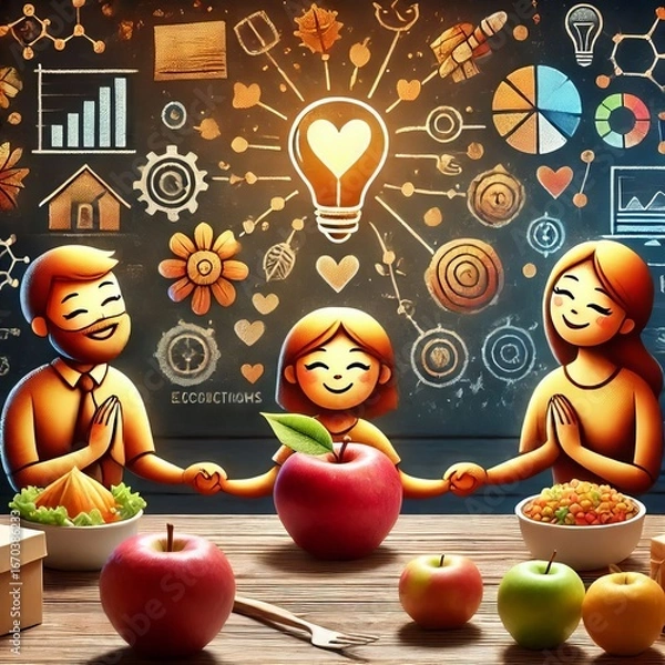 Fototapeta Teaching Gratitude and expressing thankfulness