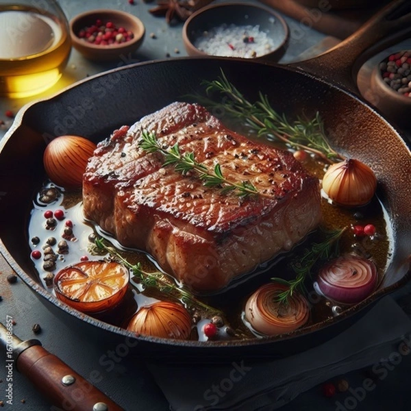 Obraz Pan Searing Maillard reaction enha