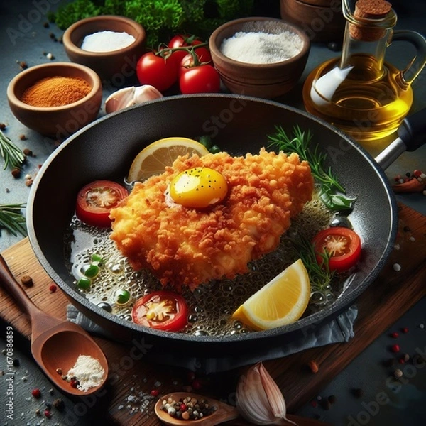 Obraz Pan Frying a crispy e