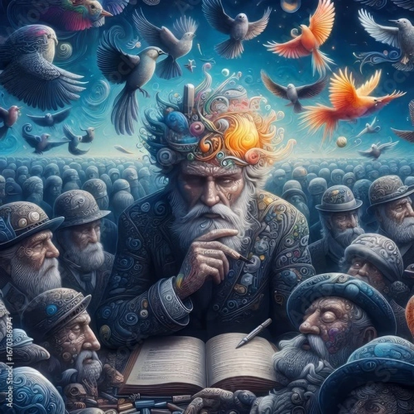 Obraz The caps of the story