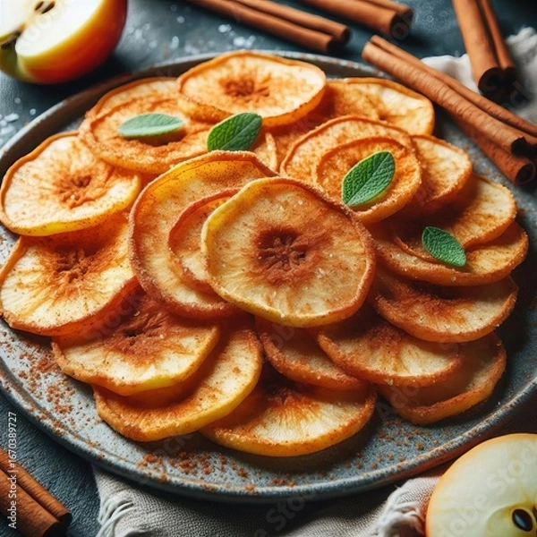 Obraz Thin apple warm spiced flavor