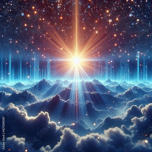 Obraz Rayleigh Scattering a blue sky