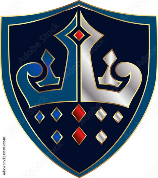 Obraz  Heraldic Shield Emblem