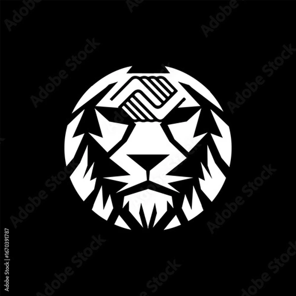 Obraz Geometric Strength Emblem