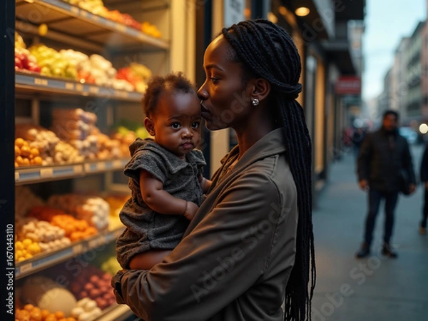 Fototapeta Man cooking in kitchen while stirring pot on stove  