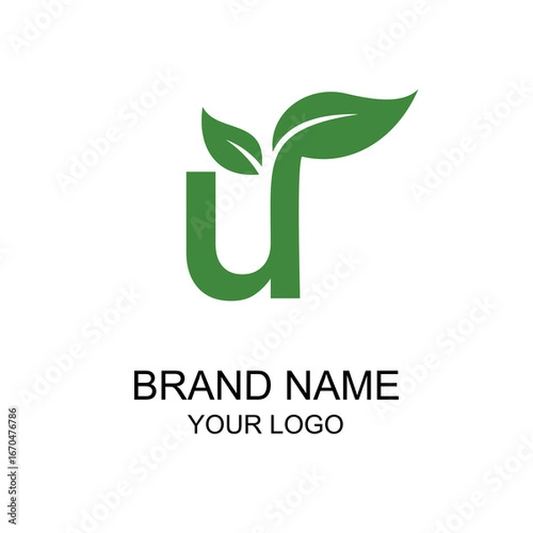 Obraz letter u eco concept includes...