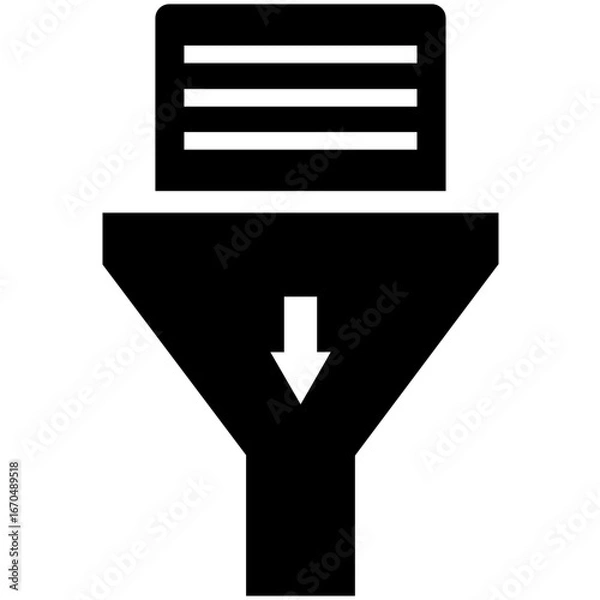 Fototapeta Funnel icon