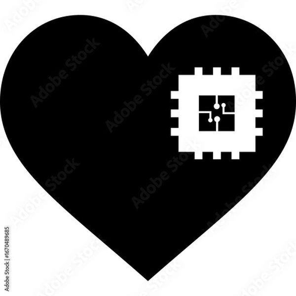 Obraz love with cheep icon