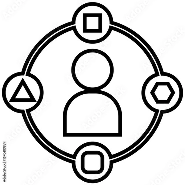 Obraz social network concept