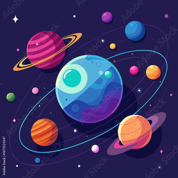 Obraz planets in space
