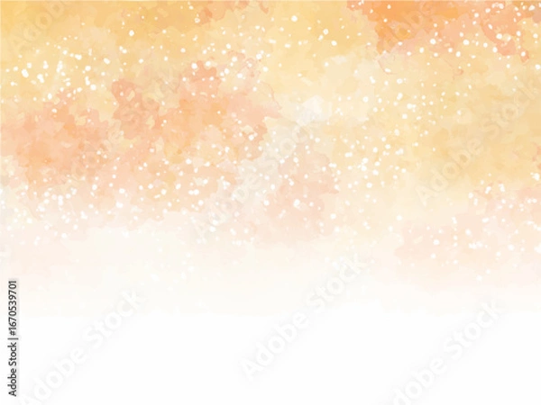 Obraz 秋の紅葉のイメージの背景素材。水彩風テクスチャー。キラキラした光の輝き。コピースペース