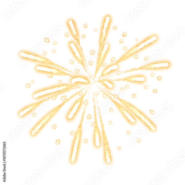 Obraz Bright Firework Explosion Illustration