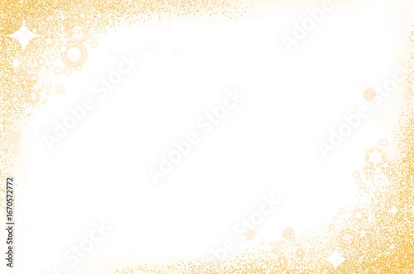 Obraz Golden Glitter Frame Background
