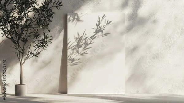 Fototapeta Empty canvas display