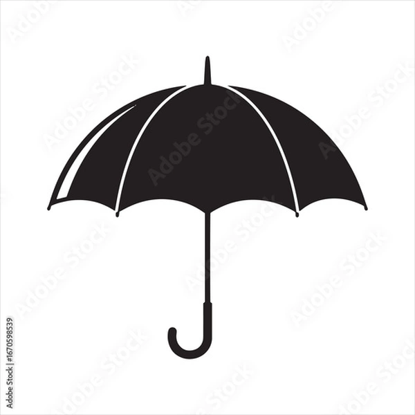 Fototapeta umbrella silhouette vector
