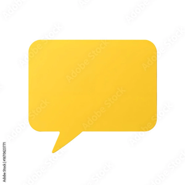 Obraz yellow speech bubble